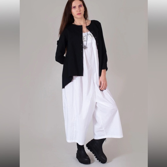 Bread and Butter Pants - Bread and Butter Wide Leg Drop Crotch Jumpsuit Romper Womens Small Avant Garde